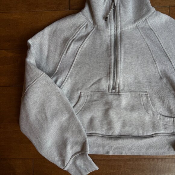Lululemon Scuba Half-Zip Hoodie – Heather Gray (Size XS/S) - Picture 3 of 6